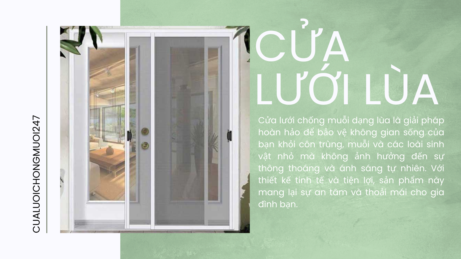 cửa lưới chống muỗi lùa